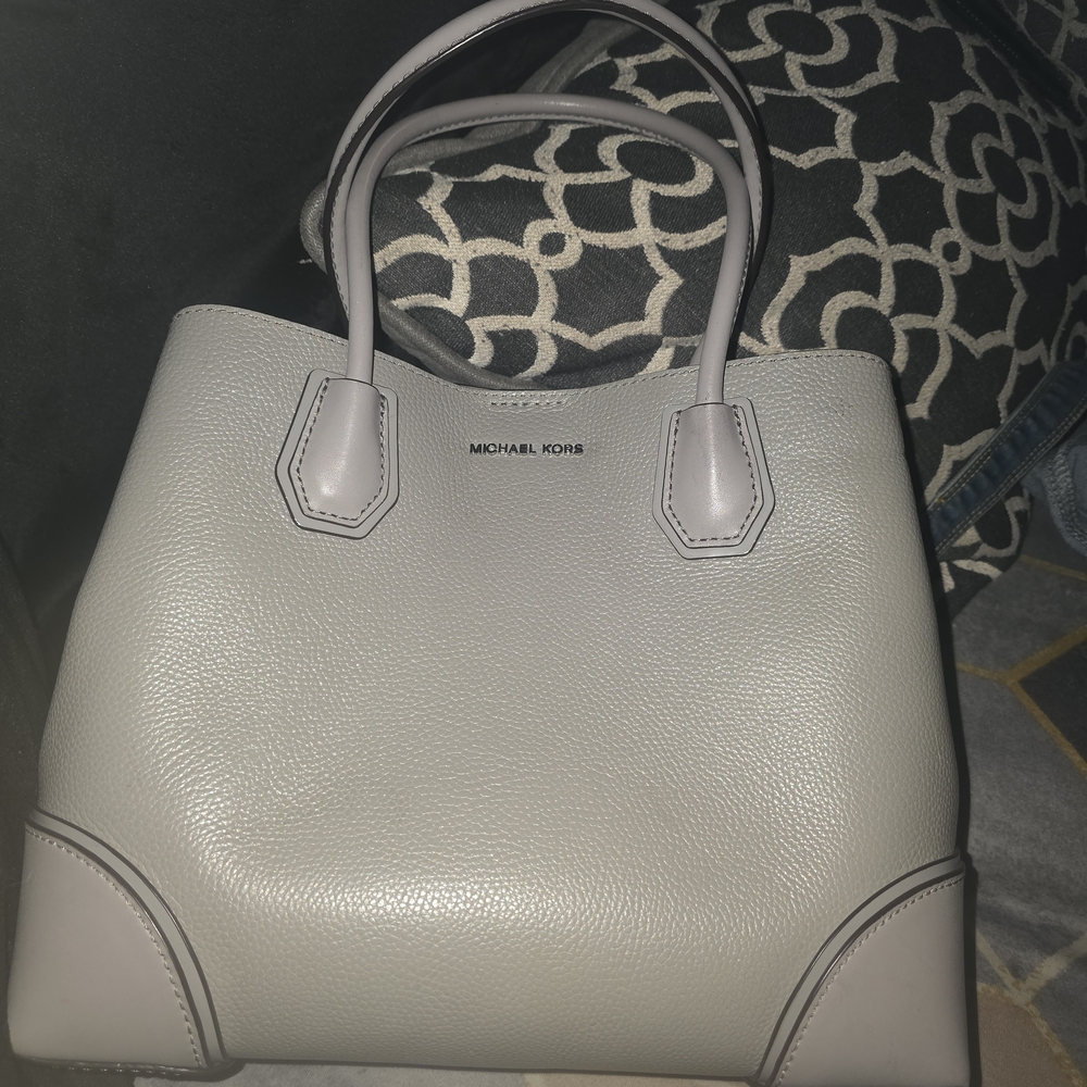 Michael Kors Light Gray Tote Bag